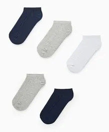 Zippy 5 Pack Ankle Socks - Multicolor