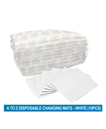 A to Z Disposable Changing Mat Value White - Pack of 10
