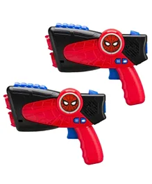 iHome KIDdesigns Laser Tag Gun Marvel Spiderman Pack Of 2 - Red