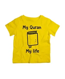 Twinkle Hands My Quran My life T-Shirt - Yellow