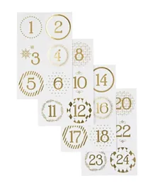 Craftbox Christmas Calendar Sticker - 4 Sheets