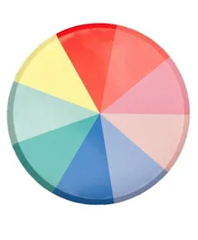 Meri Meri  Wheel Side Plate Pack of 8 - Multicolour
