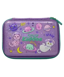 Smily Kiddos Space Kitty Sparkle Pencil Case - Purple