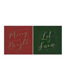 Homesmiths Merry & Bright Acetate Card 1 Piece -  Assorted
