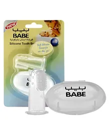 Babe Baby Silicone Finger Toothbrush - White