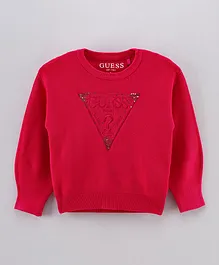 Guess Kids Sequin Sweater - Red