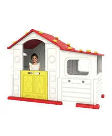 Myts  Indoor Activity Playhouse With Play Cabin - Red