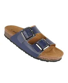 Biochic Double Strap Slip On  Sandals 012-380 39900Q - Blue