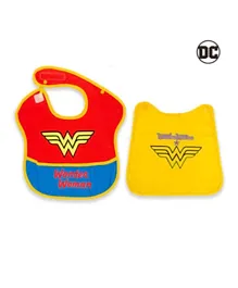 Warner Bros Wonder Woman Baby Bibs with Capes