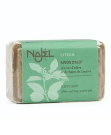 Najel Organic Skincare Aleppo Soap Lemon Essential Oil - 100g