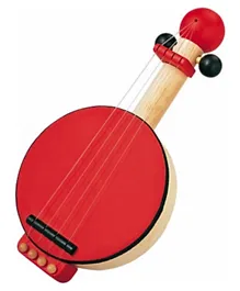 Plan Toys Wooden Banjo Sustainable Play - Red