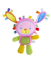 Happy Monkey Plush Soft Toy Rattle Pack of 1 - Rabbit