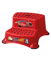 Keeeper Cars Double Step Stool With Anti Slip Function - Red