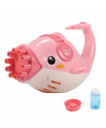 Toon Toyz Dolphin 10 Hole Automatic Bubble Gun - Pink