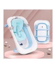 BAYBEE Loria Foldable Baby Bath Tub - Blue