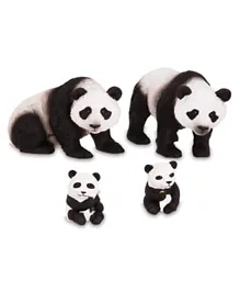 Terra Panda Family Black and White - 4 Pieces