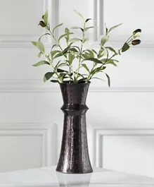 HomeBox Splendid Metal Table Vase - Black