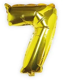 بالون فويل الذهبي على شكل رقم 7 من جينجر راي - 16 بوصة