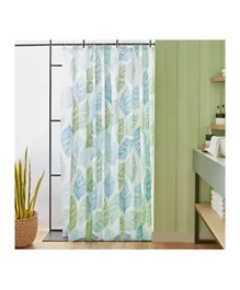 HomeBox Urban Peva Shower Curtain with 16 Hooks