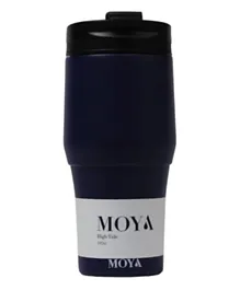 Moya High Tide Travel Coffee Mug Black/Navy - 380mL