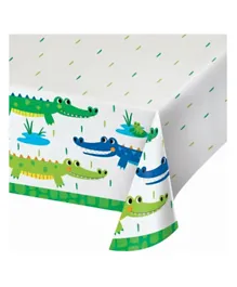 كرييتف كونفيرتنغ - غطاء طاولة ورقي بتصميم التمساح - متعدد الألوان