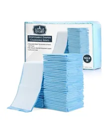 Little Story Disposable Diaper Changing Mats  Blue - Pack of 50
