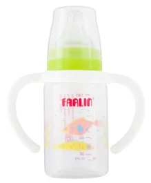 Farlin PP Standard Neck Feeder Bottle with Twin Handle Green - 140 ml