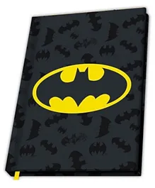 Abystyle Batman Hard Cover A5 Size Notebook with Bookmark - Black