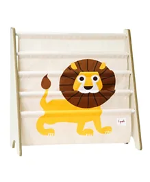 3 Sprouts Book Rack Lion - Yellow