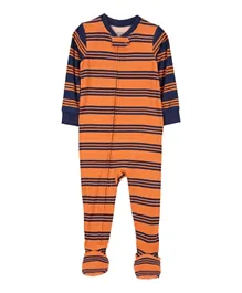 Carter's 1-Piece Striped PurelySoft Footie Pajamas - Multicolor