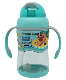 Marcus and Marcus 2 Stage Tritan Straw Bottle Blue - 420ml