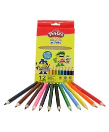 Play-Doh Colors Jumbo Colour Pencils - 12 Pieces