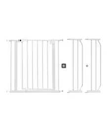 Babysafe Metal Safety Gate With 20cm Extension - White