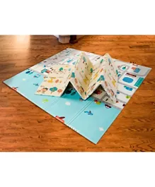 ASALVO Play Mat 2 in 1 Double Side Foldable XXL – Multicolor