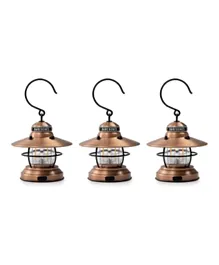 BAREBONES Edison Mini Lantern Copper- Pack of 3