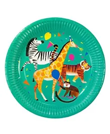 Talking Tables Party Animals Plate Pack of 8 - Green