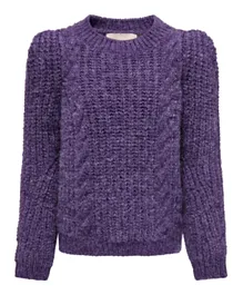 Only Kids Long Sleeves Pullover - Violet