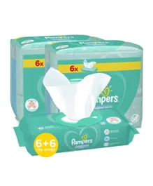 Pampers Complete Clean Baby Wipes, with 0% Alcohol Pack of 12 - 64 Pieces Each