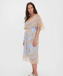 Vero Moda Maternity Cape Calf Maternity Dress - Blue Bell
