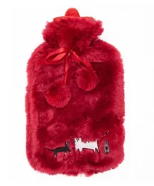 Biggdesign Cats Hot Water Bottle Red Wine - 2L