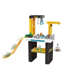 Bowa Tool Workshop Kids Tool Set Workbench and Construction Toy with Slide Real- 54 Pieces
