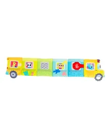 Lamaze Accordion Bus Playmat for Babies, Stimulating Visual, Tactile & Motor Skills Development, Easy-to-Carry - Newborn & Up