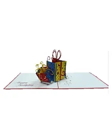GENERIC Birthday Gift Pop Up 3D Card - Multicolor