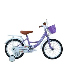 MYTS JNJ Kids Steel Bicycle With Basket Purple - 50.8 cm
