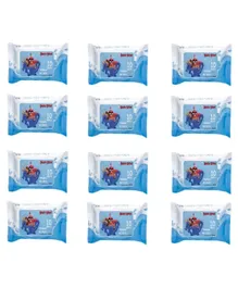 Angry Bird Premium Wet Wipes Blue Pack of 12 - 120 Wipes