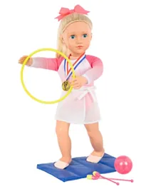 Our Generation Diane Pose Able Gymnast Doll With Accessories - 46cm
