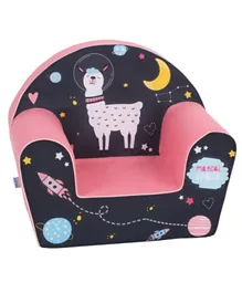 Delsit Arm Chair - Lama in Space Pink