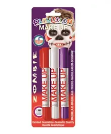Playcolor Thematic Pocket Zombie Make Up Stick - Pack of 3