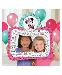 Anagram Minnie Helper Selfie G20 Frame Foil Balloon - Multicolour