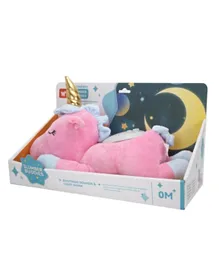 Fab and Funky Unicorn Soothing Sounds & Light Show Plush Toy Doll Pink - 20 cm